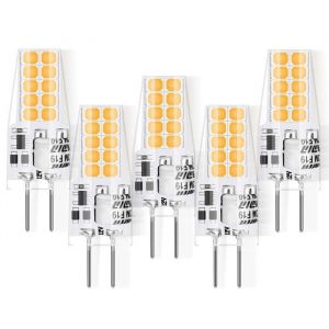 G4 LED 5W 12V AC/DC Ampoules &Eacute;quivalent 50W Ampoule Halog&egrave;ne Blanc Chaud 3000KNon Dimmable Lot de 5