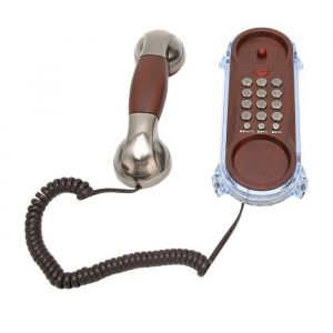 Shipenophy T&eacute;l&eacute;phone filaire T&eacute;l&eacute;phone fixe r&eacute;tro filaire t&eacute;l&eacute;phone &agrave; domicile mural Flash bureau calculatrice Cobalt-nickel