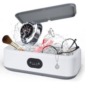 Nettoyeur A Ultrasons Professionel640ml 49000Hz Nettoyeur Ultrasons Lunettes avec 3 Timer Rglages pour Bijoux Lunettes Montre Label