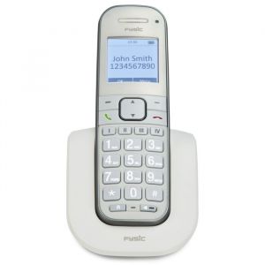 Fysic FX-9000 - T&eacute;l&eacute;phone sans fil s&eacute;nior grandes touches avec 1 combin&eacute; blanc