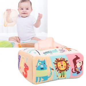 Jouet bo&icirc;te &agrave; mouchoirs pour b&eacute;b&eacute; - V GEBY - Tissu doux - D&eacute;veloppement cognitif - Couleurs riches