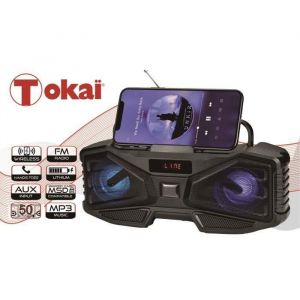 Enceinte multimédia TWS - TOKAÏ - Noir - Bluetooth - Radio FM - Autonomie 8h