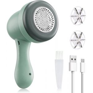 Rasoir Anti BoulocheÉlectrique Anti Bouloche Puissant et Efficace USB Rechargeable Rasoir Bouloche avec 2 Lames Remplaçables