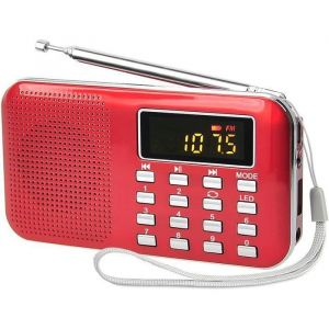 Radio portable Retekess PR11 AM FM Radio Musicale Rechargeable Syntonisation Num&eacute;rique MP3 Micro SD AUX port USB Cadeaux