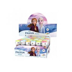 Pack Party Bubbles - Boite 36 Tubes Bulles de savon 60 ml Disney Frozen - Reine des Neiges - Flacon avec Jeu -