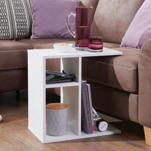 WOHNLING table dappoint MILO table dappoint en bois table basse petite table basse blanche
