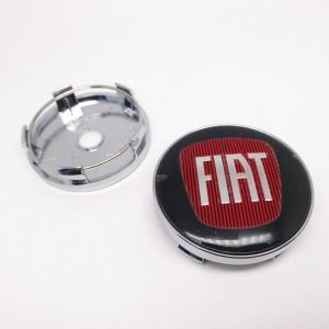 Lot de 4 enjoliveurs de roue 60 mm pour Fiat 500 couvercle anti-poussière emblème pour Punto Stilo Bravo Ducato Freemont 12~3872