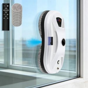 Robot Lave Vitre 5600pa Robot Nettoyeur de Vitre Robot Laveur de Vitre avec Pulv&eacute;risation  avec T&eacute;l&eacute;commande et 10 Chiffons