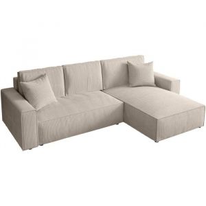 CANAPE LIT Parys l avec fonction sommeil beige
