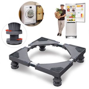 LZQ Support pour Machine à Laver Base de Réfrigérateur pour Machine à Laver et Sèche-linge 4 Pieds Sans roulettes Charge 200kg