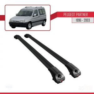 Barres de Toit - ACE-1 - Peugeot Partner 1996-2003 - Aluminium - Noir - Charge utile < 300 kg