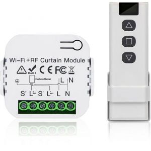 Kit de commande de volet roulant commande du moteur de volet roulant t&eacute;l&eacute;commande RF + module r&eacute;cepteur port&eacute;e jusqu&agrave; 100 m i