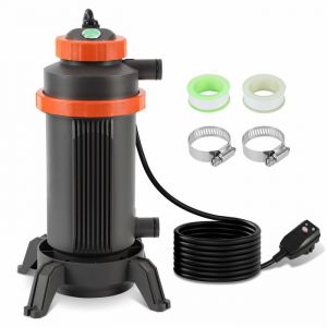 Ikodm Chauffage de la piscine 3KW échangeur de chaleur Swimspa Échangeur de chaleur de la piscine RECHAUFFEUR