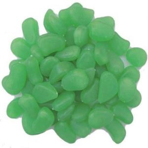 Cailloux artificiels - Non sp&eacute;cifi&eacute; - 500 Pcs - Vert - Lumineux - D&eacute;coration jardin et aquarium
