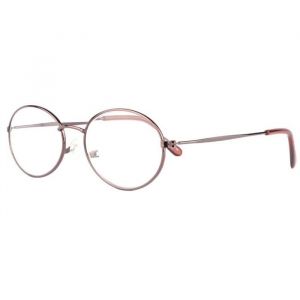 Lunettes Loupes-New Time-Lunettes de lecture rondes marron en m&eacute;tal Naky - Dioptrie 15 - Marron