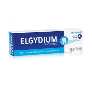 Dentifrice - Elgydium - Anti-Plaque - 50ml - 98% dorigine naturelle - Sans conservateur