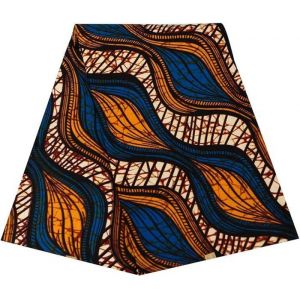 Tissu africain imprimé wax de 6 yards tissu Ankara africain pour robe de soirée  - Type 0053