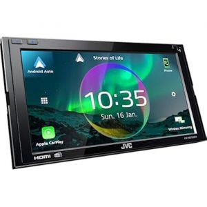 Autoradio Multimedia - JVC - KW-M875DBW - Écran Tactile 173 cm - Apple CarPlay et Android Auto - 4 x 50 W