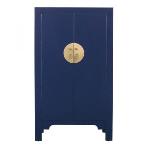 Armoire Chinoise Bleue Nuit - Fine Asianliving - L 70 x P 40 x H 120 cm