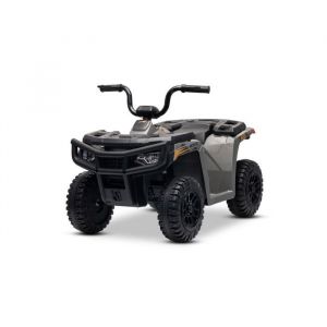 Quad &eacute;lectrique sous licence Arctic Cat 12V transmission arri&egrave;re grise &eacute;clairage LED batterie lithium 2 moteurs de 25W