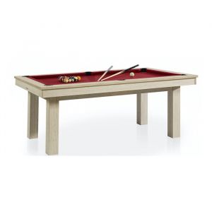 Billard transformable en table Ren&eacute; Pierre LAFITE Oslo - Drap rouge