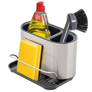 bremermann Organisateur d&eacute;vier avec porte-&eacute;ponge et porte-brosse &agrave; vaisselle