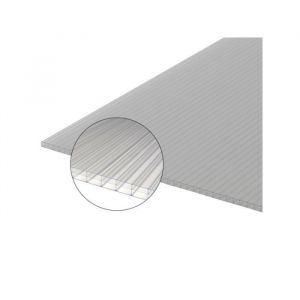 Plaque polycarbonate alvéolaire 16mm - MCCOVER - L: 2 m - l: 98 cm - Clair