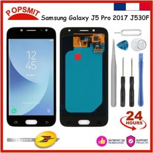 Complet vitre tactile + &eacute;cran LCD pour NOIR Samsung Galaxy J5 Pro 2017 J530 SM-J530F + Kit outils