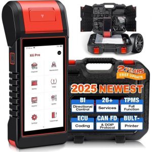 2025 KINGBOLEN K6 Pro Valise Diagnostic OBD II Diagnostic Voiture avec Codage ECU 26+Reset Can-FD/DoIP FCA AutoAuth Test Actif