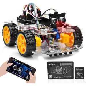 Kit de d&eacute;marrage OSOYOO pour Robot Auto Arduino UNO - &Eacute;ducatif et Programmable