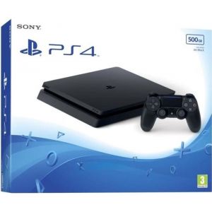 Console de salon - PlayStation - PS4 Slim - 500 Go - Noir - Châssis F (2022)