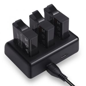 3x Batterie Rechargeable + USB Chargeur tripler pour gopro hero 5 HERO5