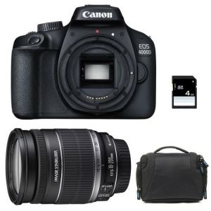 Appareil photo Reflex - CANON - EOS 4000D - 18 MP - Objectif 18-200 mm - Garantie 3 ans