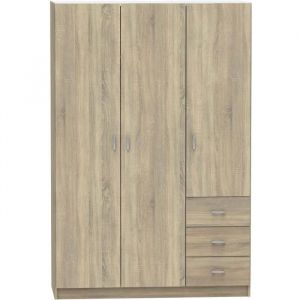 Armoire placard - meuble de rangement coloris cambrian - Hauteur 180 x Longueur 120 x Profondeur 50 cm