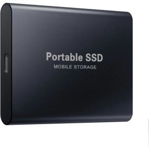 Disque dur externe SSD USB 3.1 4 To-2 To-1 To-500 Go haute vitesse pour Windows XP disque dur externe portable SSD Noir 4 To