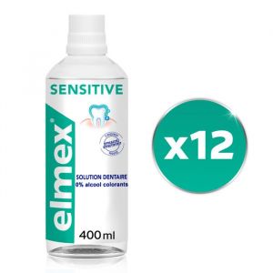 Bain de Bouche Elmex Sensitive Dents Sensibles - Pack de 12x400ml