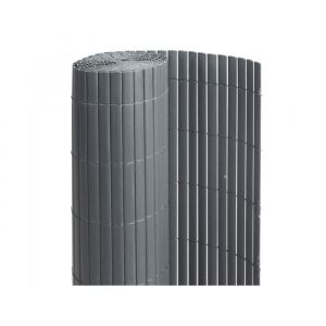 Canisse PVC double face Anthracite 6 m - 2 rouleaux de 3 x 1,80 m - Jardideco