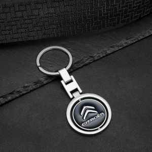 Porte cl&eacute;  pivotant en m&eacute;tal de remplacement pour Citroen