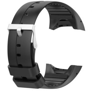 Bracelet de montre bande en Silicone pour montre polar M400-M430 GPS 5.5-8.1pouce(Noir)