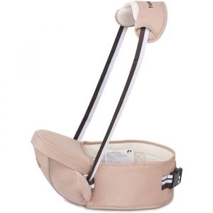 Multifonctionnel Hipseat Baby Carrier Porte-bébé Toddler Support de siège de hancheceinture de transport avant Marron Clair