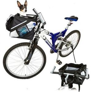 Panier avant de v&eacute;lo pour petits chien chatTransporteur animaux de compagnie v&eacute;lo guidon sac de transport Voyage