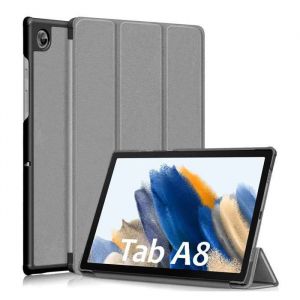 Coque - ebestStar - Samsung Galaxy Tab A8 10.5 (2021) SM-X200 - Housse Smart Case Support Auto-veille - Gris