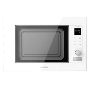 Cecotec Micro-ondes Encastrable de 21 Litres avec Grill GrandHeat 2090 Built-In Touch Blanc: 1200 W Digital Tactile Blanc