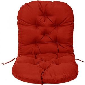Coussin pour Fauteuil à Bascule - Coussin de rechange pour fauteuil à bascule pivotant en sergé doux épais et solide - Rouge
