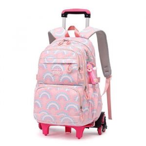 Cartable Roulette Fille Garon Primaire Sac Dos pour Enfant pour Quotidien et Voyage 3-12 Ans Bleu CARTABLE