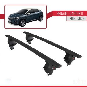 Barres de toit - ACE-4 - Renault Captur II (2019-2024) - Aluminium - Noir - Charge utile < 300 kg