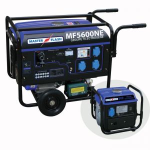 Groupe &eacute;lectrog&egrave;ne &agrave; essence 5500 W - Groupe 720 W OFFERT - Thermique - 3 cv - 27 l