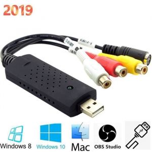 USB Boîtier dAcquisition Vidéo Audio Adaptateur de Capture Vidéo USB 2.0