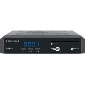 Décodeur Satellite - Servimat - SIRIUS3 - HD - Noir - Inclus carte FRANSAT HD