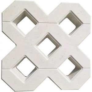 Moule A PavéMoule Pour Dalles En Beton Bricolage Square Garden Chemin béton plastique Brique de pavage Pavement Mold (40X40CM)